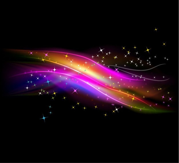Adobe Photoshop abstract Mardi Gras glowing light with stars background about Holidays Fractal
